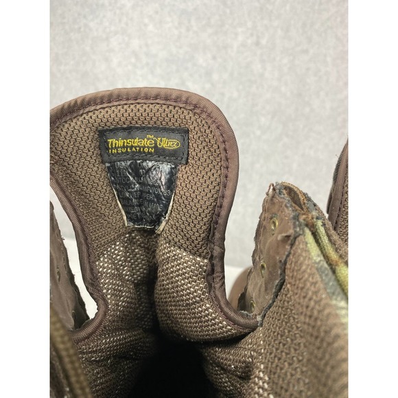 FILED & STREAM Men Sz 11 Brown Leather Boots Thinsulate Gortex lined VIBRAM Sole - Picture 6 of 8